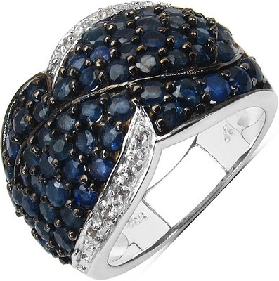 

Johareez Sterling Silver Sapphire Sterling Silver Plated Ring, Blue