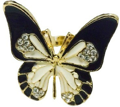 

FashBlush Pretty Bauble Butterfly Cocktail Alloy Ring, Multicolor