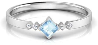 

Anopchand Tilokchand Jewellers Silver Cubic Zirconia Gold-plated Plated Ring, Blue