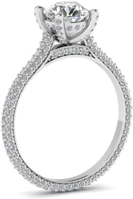 

ICR Jewels Silver Cubic Zirconia Sterling Silver Plated Ring, White