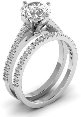 

ICR Jewels Silver Cubic Zirconia Sterling Silver Plated Ring
