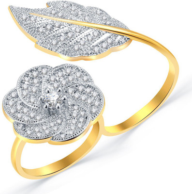 

Sukkhi Alloy Gold-plated Plated Ring, Gold;white