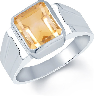 

G-Luck Silver Topaz Ring, Gold