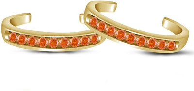 49% OFF on Kirati Sterling Silver Gold-plated Plated Toe Ring Set