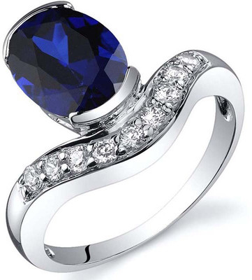 

Kiara Jewellery Sterling Silver Swarovski Zirconia Rhodium Plated Ring, White