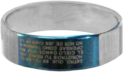 

Rich & Famous Band Fashion Alloy Ring, Blue;silver