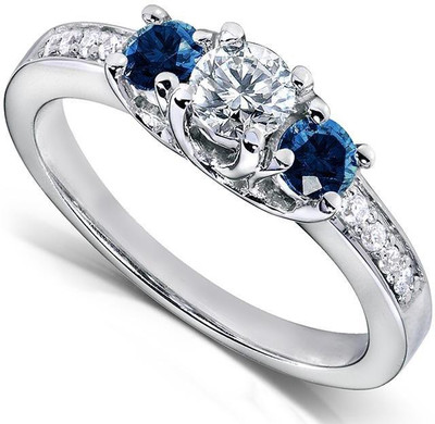

Kiara Jewellery Nandita Sterling Silver Swarovski Zirconia Gold-plated Plated Ring