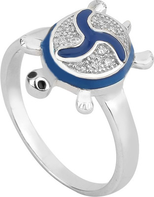 

Jewel99 Tortoise Sterling Silver Swarovski Zirconia Platinum Plated Ring