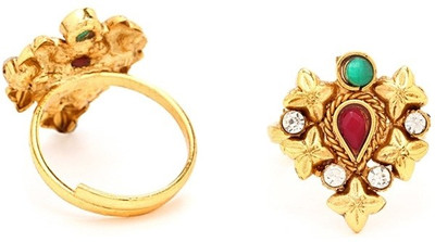 

Sukkhi Australian Diamond Stone Studded Zinc 18K Yellow Gold Plated Toe Ring