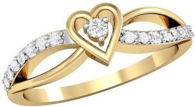 

Vachya Glory 18kt Diamond Yellow Gold ring(Yellow Gold Plated)