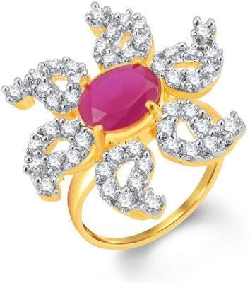 

Sukkhi Alloy Gold-plated, Rhodium Plated Ring, White;gold