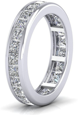 

ICR Jewels Sterling Silver Cubic Zirconia Sterling Silver Plated Ring, White