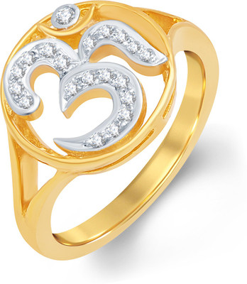 

Tarama Sterling Silver Swarovski Zirconia Gold-plated Plated Ring, Yellow