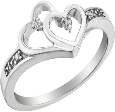 

Kiara Jewellery Sterling Silver Swarovski Zirconia Ring, White