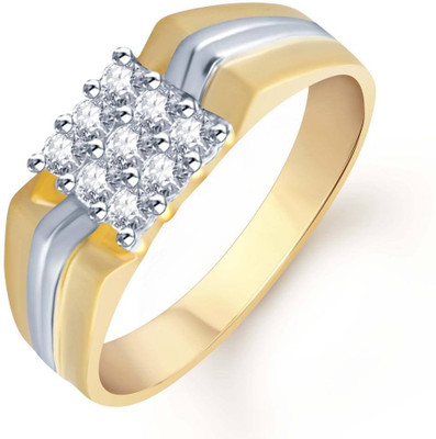 60% OFF on Sukkhi Alloy Cubic Zirconia 18K Yellow Gold, Rhodium Plated Ring