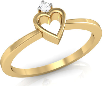 

Vachya Glory 14kt Diamond Yellow Gold ring(Yellow Gold Plated)