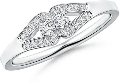 

Kiara Jewellery Silver Cubic Zirconia Rhodium Plated Ring