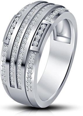 

Vorra Fashion Band Sterling Silver Cubic Zirconia Platinum Plated Ring