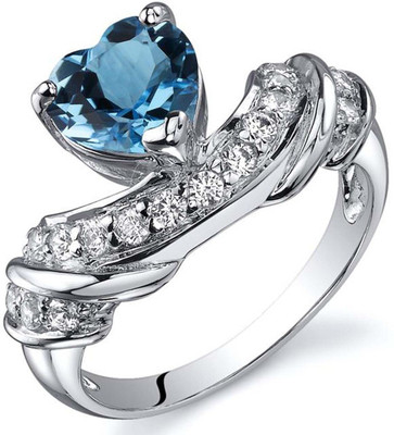 

Kiara Jewellery Sterling Silver Swarovski Zirconia Rhodium Plated Ring, White