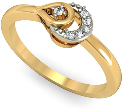 9% OFF on Rasav Jewels 14kt Diamond Yellow Gold ring