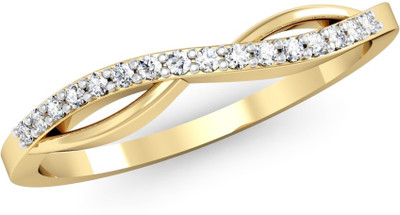 Vachya Glory 18kt Diamond Yellow Gold ring(Yellow Gold Plated)