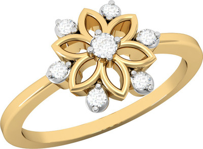 

Vachya Glory 18kt Diamond Yellow Gold ring(Yellow Gold Plated)