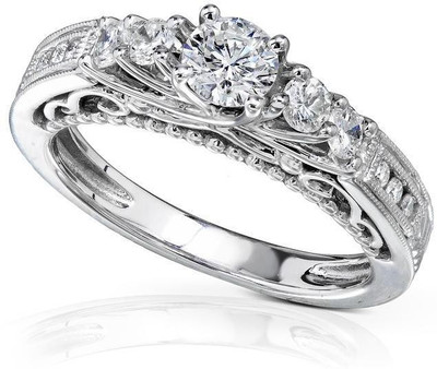 

Kiara Jewellery Swara Sterling Silver Swarovski Zirconia Gold-plated Plated Ring