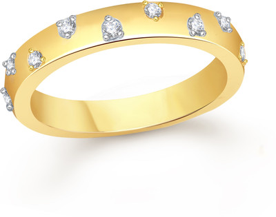 

VK Jewels Side Stones Alloy Cubic Zirconia Gold-plated Plated Ring