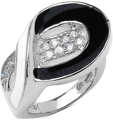 

Johareez Sterling Silver Cubic Zirconia Sterling Silver Plated Ring, White