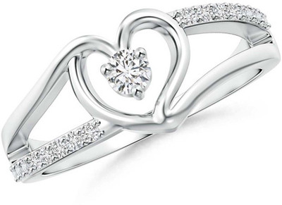

Kiara Jewellery Silver Cubic Zirconia Rhodium Plated Ring