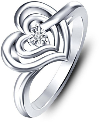 

Vorra Fashion Heart Shape Sterling Silver Cubic Zirconia Platinum Plated Ring