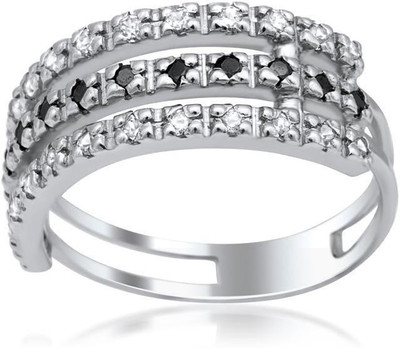 

Kiara Jewellery Salman Sterling Silver Swarovski Zirconia Gold-plated Plated Ring