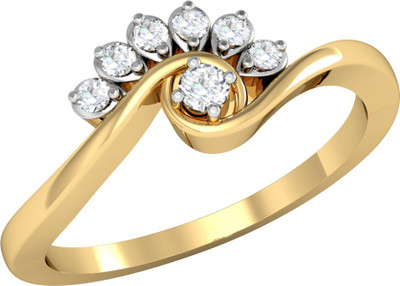 

Vachya Glory 14kt Diamond Yellow Gold ring(Yellow Gold Plated)