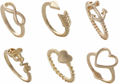 

Aaishwarya Alloy Ring Set, Gold