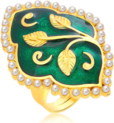 

Sukkhi Bewitching Designer Traditional Cocktail Gold Plated Alloy Gold-plated Plated Ring