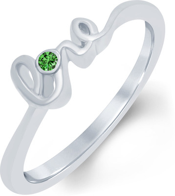

Tarama Sterling Silver Swarovski Zirconia Silver Plated Ring, White