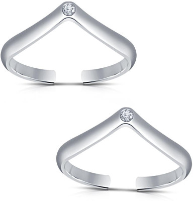 34% OFF on Kirati Sterling Silver Platinum Plated Toe Ring