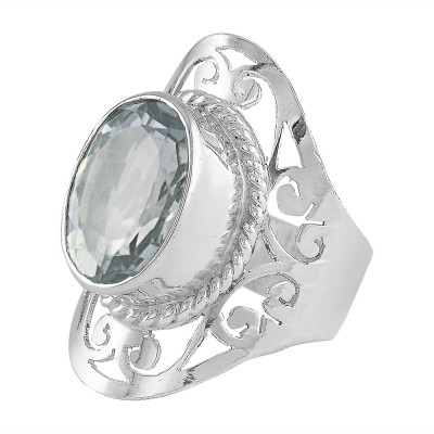 

Zivah Soothing Green Sterling Silver Amethyst Ring