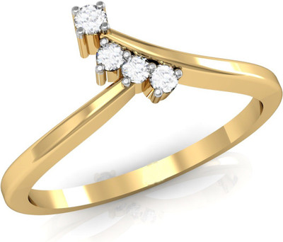 

Vachya Glory 14kt Diamond Yellow Gold ring(Yellow Gold Plated)