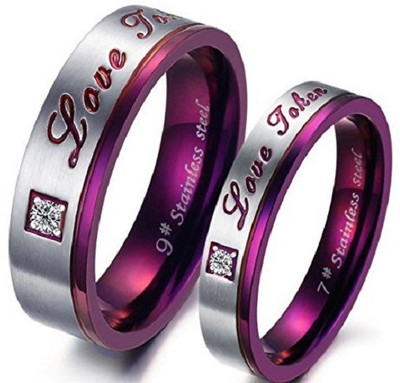 

Girlz! Alloy, Metal Ring Set, Purple;silver