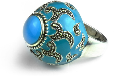 

Swank Silver Elegant Exclusive Sterling Silver Ring, Multicolor