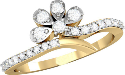 

Vachya Glory 18kt Diamond Yellow Gold ring(Yellow Gold Plated)