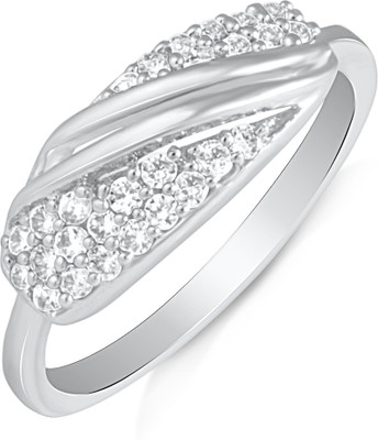 34% OFF on Mahi Splendid Alloy, Brass Cubic Zirconia Rhodium Plated Ring