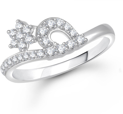 

Meenaz Alloy Cubic Zirconia Ring, White