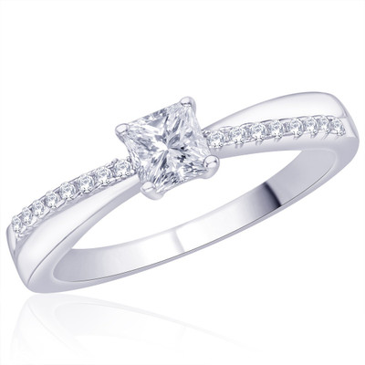 

Peora Princess Cut Sterling Silver Ring