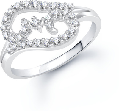 

VK Jewels Alloy Rhodium Plated Ring, Silver