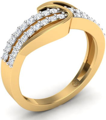 30% OFF on Theme Jewels Casual LR-0052, Certified Real Diamond & 18Kt Hallmarked Yellow 18kt Diamond Yellow Gold ring