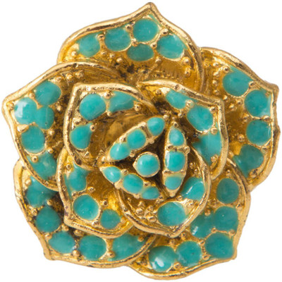 

Taj Pearl Designer Alloy Ring, Yellow