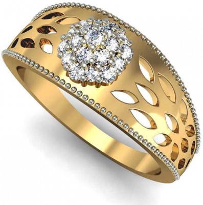 Rasav Jewels 18kt Diamond Yellow Gold ring