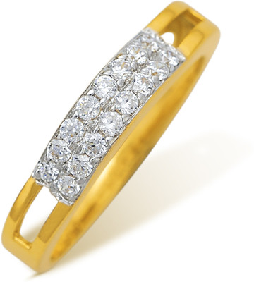 5% OFF on Ishtaa Beautiful 18kt Cubic Zirconia Yellow Gold ring